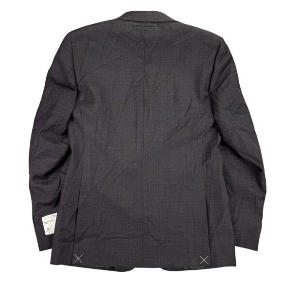 Calvin Klein Mens X Slim Fit Wool Blend Stretch Suit Jacket Burgundy 38R - Picture 4 of 5